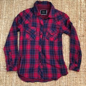 Rails plaid button down shirt